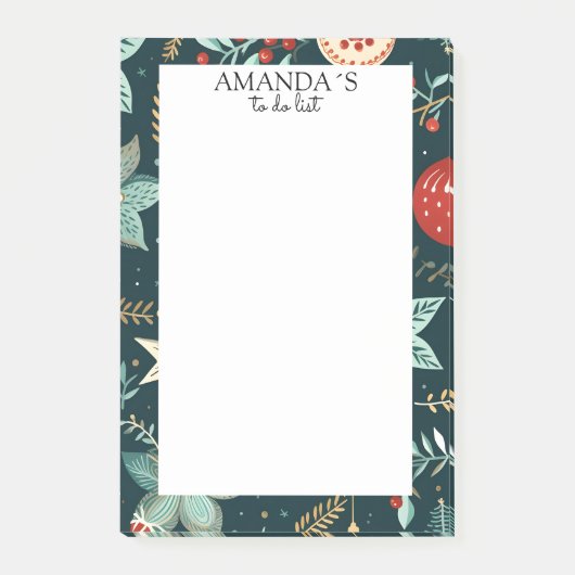 お客様固有の冬、クリスマスパターンに関する注意事項 ポストイット (正面)