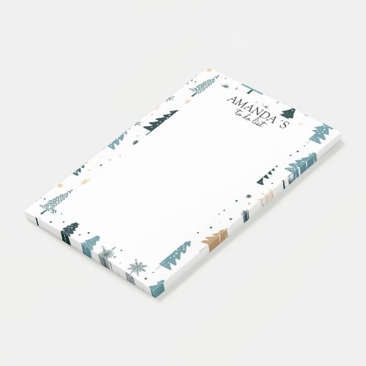 お客様固有の冬、クリスマスパターンに関する注意事項 ポストイット (アングル)