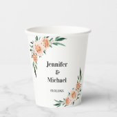 お客様固有の花結婚の種類 紙コップ (正面)