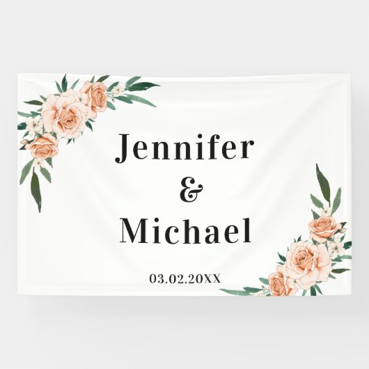 お客様固有の花 横断幕 (横)