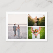 お客様固有の4枚のフォト名刺 名刺 (裏面)