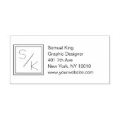 お客様固有、モノグラム セルフインキングスタンプ (デザイン)