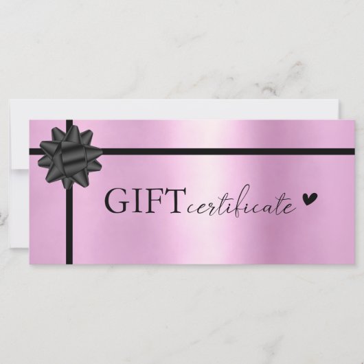 お客様固有、ロゴビジネス商品券 (正面)