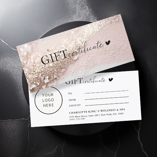 お客様固有、ロゴ、グリッター、ビジネス