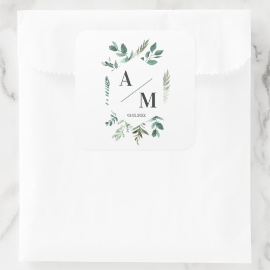 お客様専用 モノグラム 葉っぱ スクエアシール (バッグ)