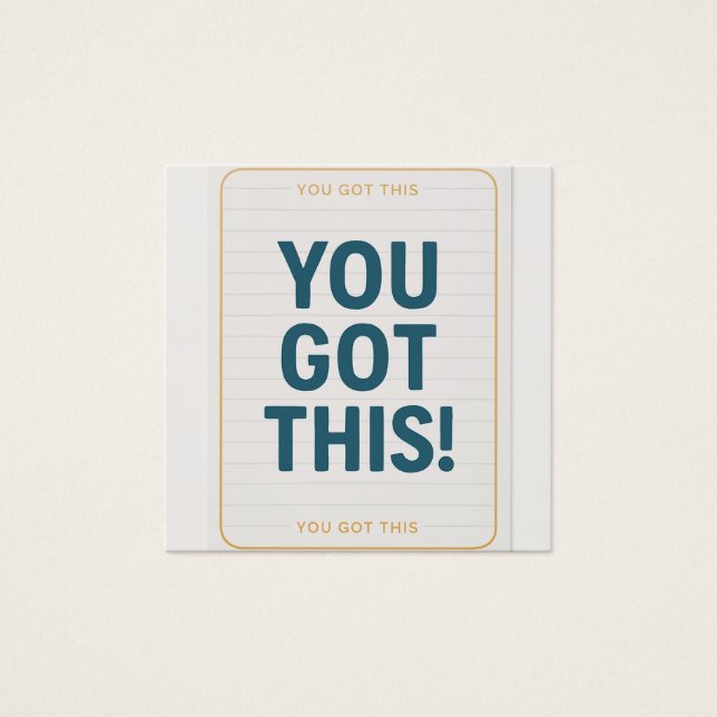 お客様得へ – あいさつやる気を起こさせるカード (正面)