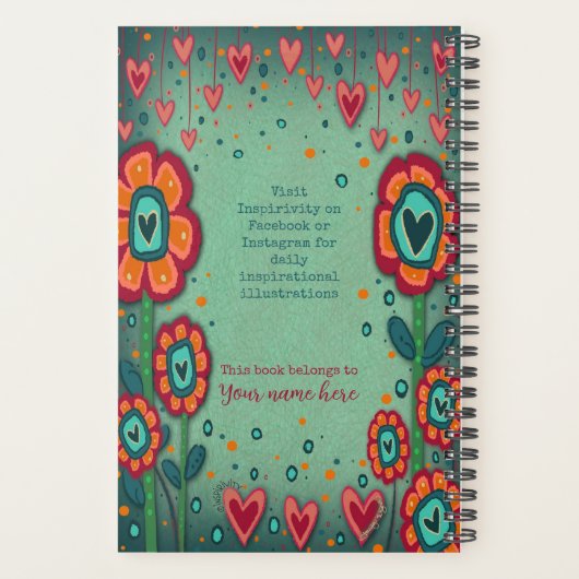 お客様感動的の将来の引用文インスピリチュアル プランナー手帳 (裏面)