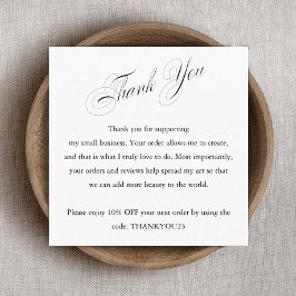 お客様感謝お支払いクーポン割引B スクエア名刺