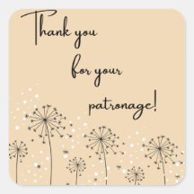 お客様感謝していのご愛顧ステッカーの自然