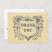 お客様感謝の装飾盾 サンクス ポストカード (正面/裏面)