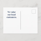 お客様感謝グリーングラスサンクス ポストカード (裏面)