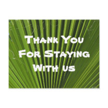 お客様感謝グリーン パームリーフ 感謝