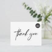 お客様感謝ビジネス テンプレート カスタム ポストカード (スタンド正面)