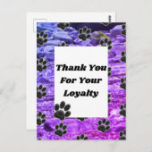 お客様感謝動物ケア従事者への感謝 ポストカード (正面/裏面)