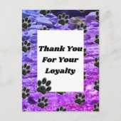 お客様感謝動物ケア従事者感謝 ポストカード (正面)