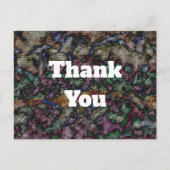お客様感謝 カラフル モザイク サンクス ポストカード (正面)