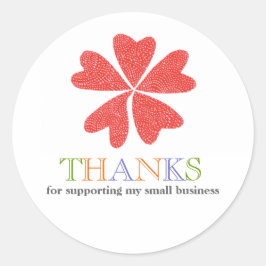 お客様感謝 小規模事業用 ラウンドシール