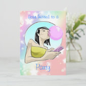 お客様招待されのパーティー-招待状 招待状 (スタンド正面)