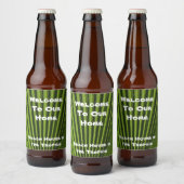 お客様歓迎 緑の Palm 葉への感謝 ビールラベル (ボトル)