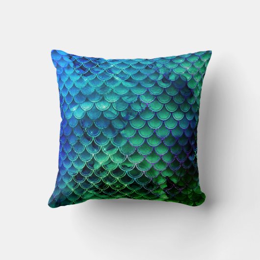 お客様独自の人魚デコルを作成パーソナライズされた  クッション (裏面)