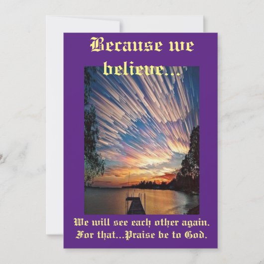 お客様自身のカードの作成および/または販売 案内状 (正面)