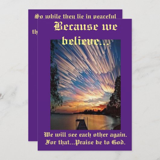 お客様自身のカードの作成および/または販売 案内状 (正面/裏面)