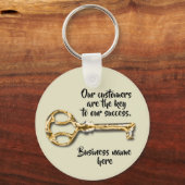 お客様評価アンティーク鍵業務感謝してい キーホルダー (正面)