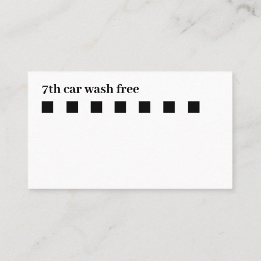 お客様車のロイヤリティ名刺 名刺 (裏面)