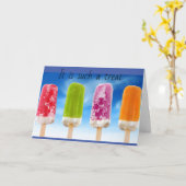 「お客様」と誕生日を共有する カード (黄色い花)