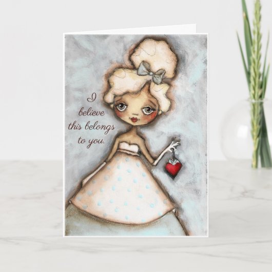 お客様 – カスタマイズ可能なバレンタイン シーズンカード (正面)