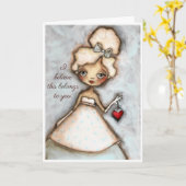 お客様 – カスタマイズ可能なラブカード カード (黄色い花)