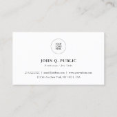 お客様QRコード会社ロゴはこちらテンプレート 名刺 (裏面)