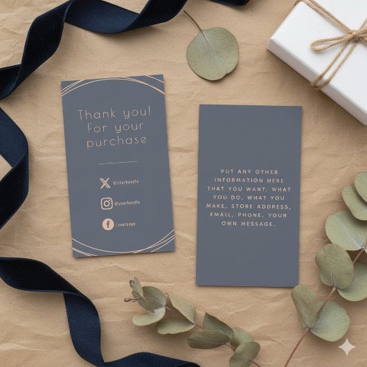 お客素朴様の注文にカードを挿入。 エンクロージャーカード