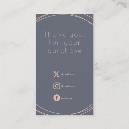 お客素朴様の注文にカードを挿入。 エンクロージャーカード (正面)