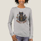 お家っぽい猫デザイン トライブレンドTシャツ (正面)