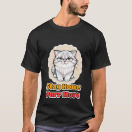お家でまったり猫ママ 楽しいネコ愛好家へのギフト Tシャツ