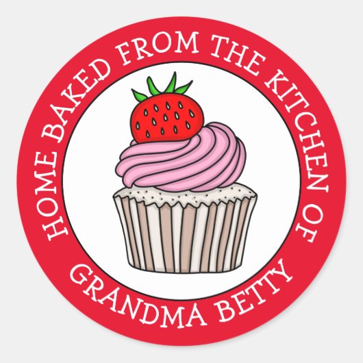 お家で焼き上げたオーダーメイドの、 ラウンドシール (正面)