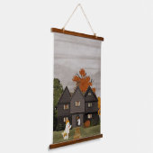 お家にようこそ幽霊のよく出る 吊り下げ型タペストリー (傾斜あり)