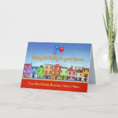 お家の誕生日おめでとう（不動産エージェントから） カード (正面)