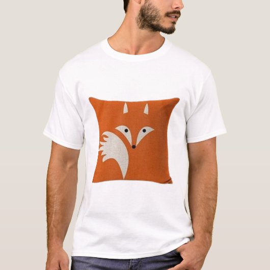 お家を飾るコットンリネンの枕カバー w tシャツ (正面)