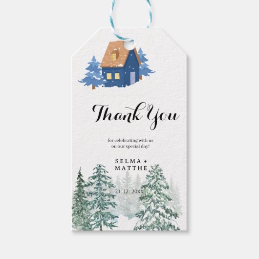 お家  エレガント お礼 贈り物 ギフトタグ (正面)