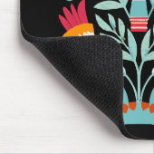 お富フラワーパターンメキシコフローラアート マウスパッド (コーナー)