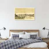 お寺と塔 キャンバスプリント (インサイチュ (寝室))