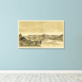 お寺と塔 キャンバスプリント (インサイチュ (ウッドフロア))