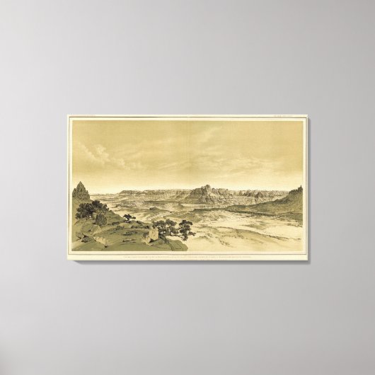 お寺と塔 キャンバスプリント (正面)