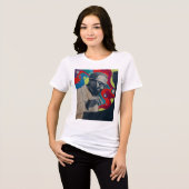 お寺の僧 トライブレンドTシャツ (正面全面)