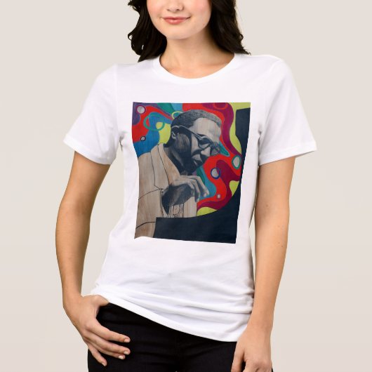 お寺の僧 トライブレンドTシャツ (正面)