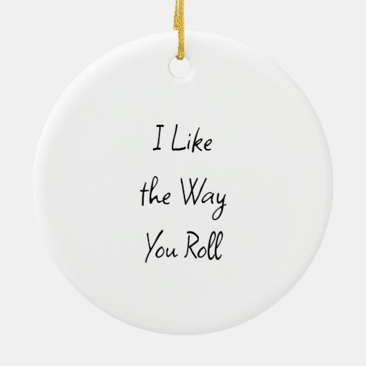 お寿司プリン転がスおもしろいクリスマス好き セラミックオーナメント (裏面)