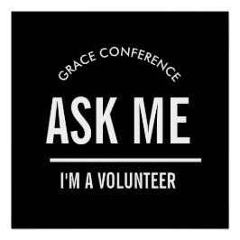 お尋ねください、私はボランティアです ポスター