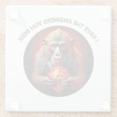 お尋ねの答えが伺える ガラスコースター (裏面)